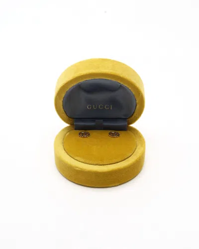 Gucci Interlocking 18kt Stud Earrings In Gold