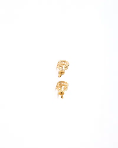 Gucci Interlocking 18kt Stud Earrings In Gold