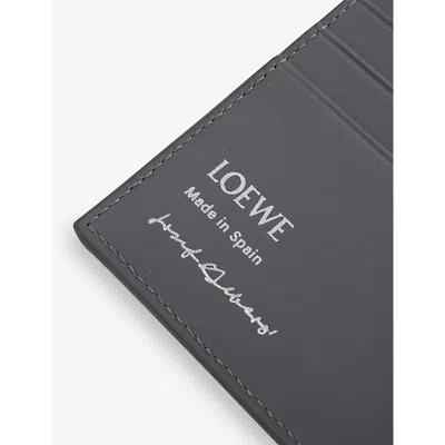 Loewe Calfskin Leather Panelled Bi-fold Wallet In Multi