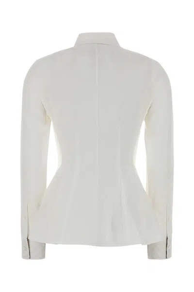 Burberry Women White Poplin Shirt In White