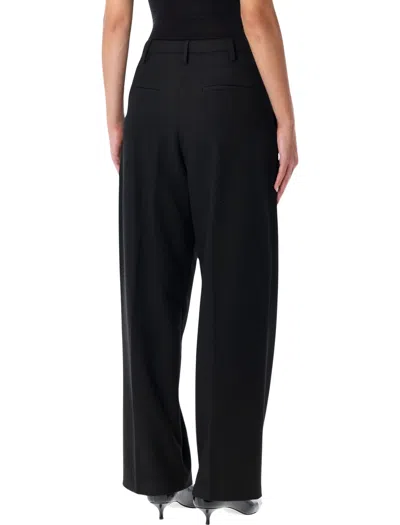 By Malene Birger Elsa Black High-waisted Wide-leg Trousers In Black