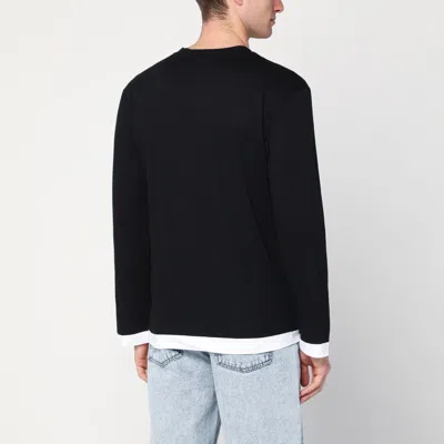 Namacheko Long-sleeve Layered T-shirt In Black