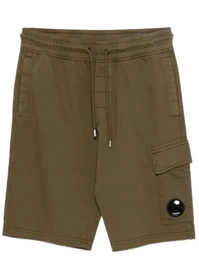 C.p. Company Drawstring-waist Cargo-pocket Shorts In Brown