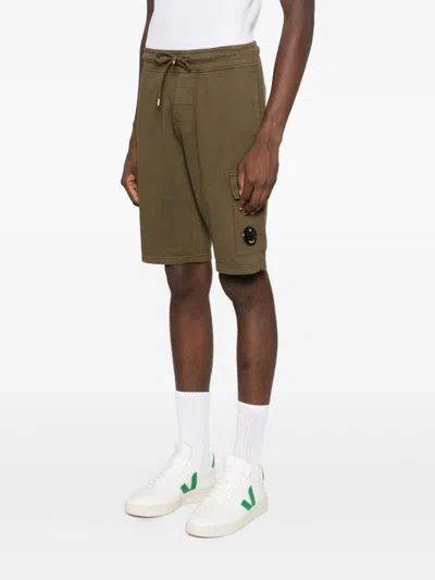 C.p. Company Drawstring-waist Cargo-pocket Shorts In Brown