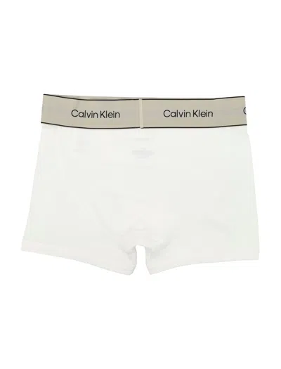 Calvin Klein Logo-detail Waistband Briefs In White