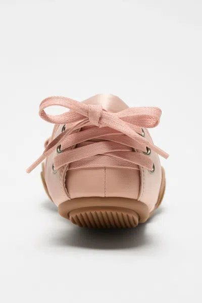 Acne Studios Women Satin Lace-up Shoes In Pink