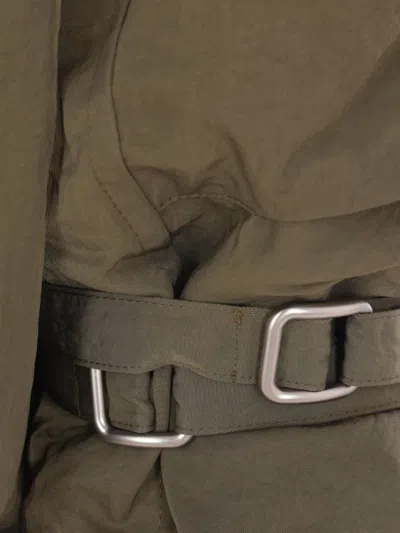 Hed Mayner Cut-out Fleece-lined Bomber Jacket In Brown