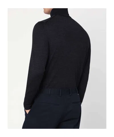 Drumohr Long-sleeved Sweater In Black