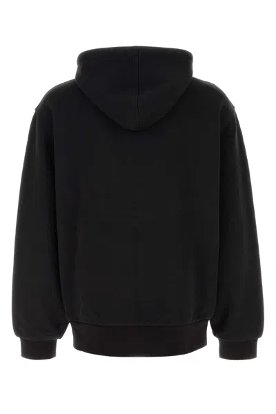Carhartt Hooded Sweatshirt Featuring Kangaroo Pocket In Black