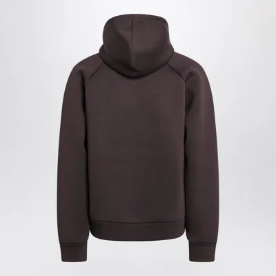 Carhartt Heavyweight Hooded Jacket With Adjustable Hood And Ribbed Cuffs In Black