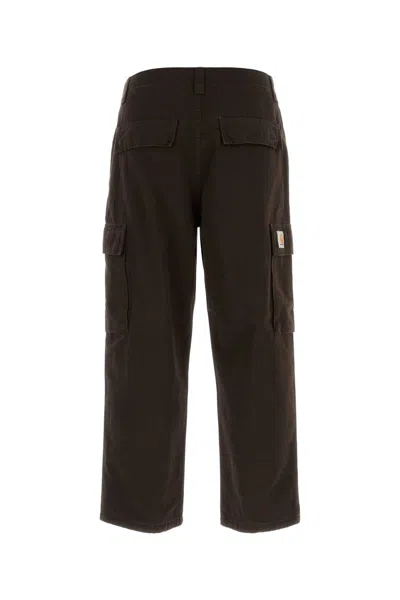 Carhartt Wip Chocolate Canvas Kade Cargo Pant In Brown