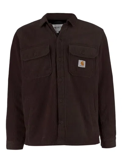 Carhartt Wip Chocolate Corduroy Whitsome Shirt Jacket In Brown