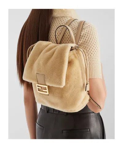 Fendi Backpack In Brown