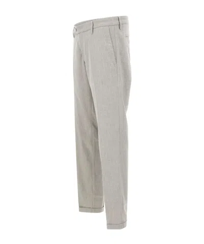 Re-hash Button Casual Pants In Gray