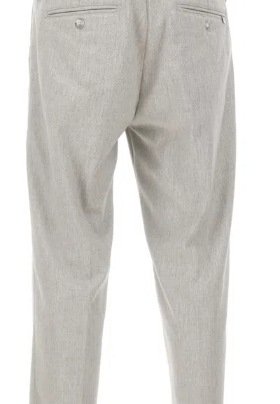 Re-hash Button Casual Pants In Gray