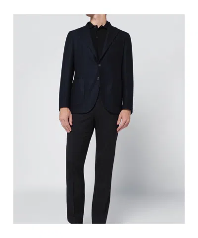 Biagio Santaniello Long-sleeved Suit Jacket In Black