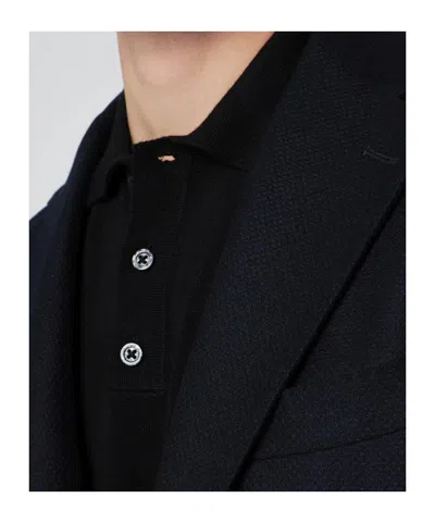 Biagio Santaniello Long-sleeved Suit Jacket In Black