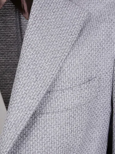 Barba Napoli "bactive Mono" Jacket In Gray