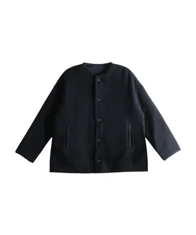 Casey Casey Button-up Oversized Jacket In Blue