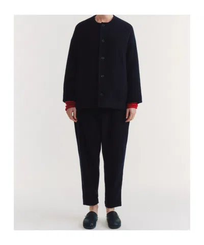 Casey Casey Button-up Oversized Jacket In Blue