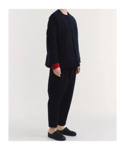 Casey Casey Button-up Oversized Jacket In Blue