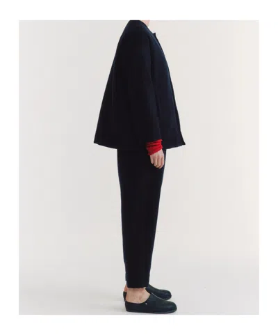 Casey Casey Button-up Oversized Jacket In Blue