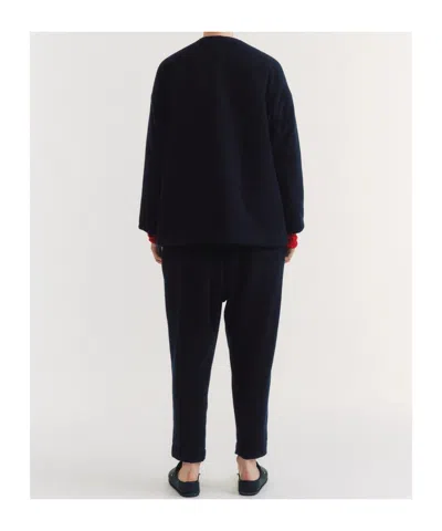 Casey Casey Button-up Oversized Jacket In Blue