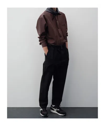 Margaret Howell Mhl. Press Stud Trousers In Black