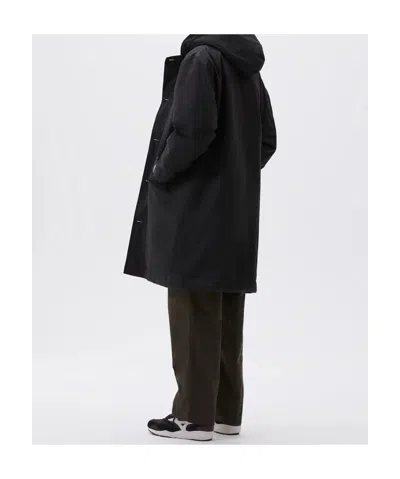 Margaret Howell Mhl. Hooded Deck Parka In Black