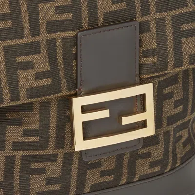 Fendi Ff Top Handle Backpack In Brown