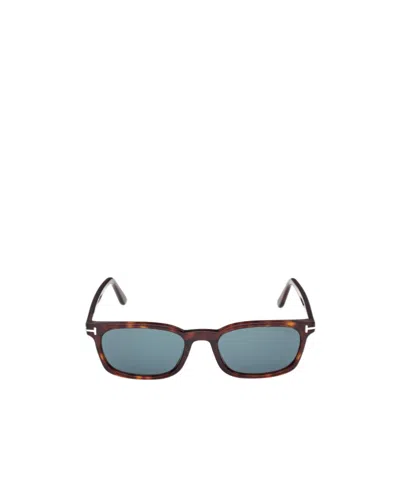 Tom Ford Eyewear Rectangular Frame Sunglasses In Brown