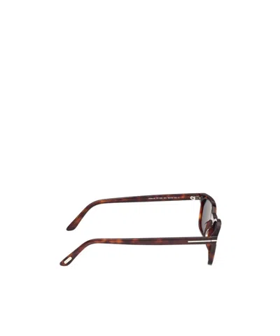 Tom Ford Eyewear Rectangular Frame Sunglasses In Brown