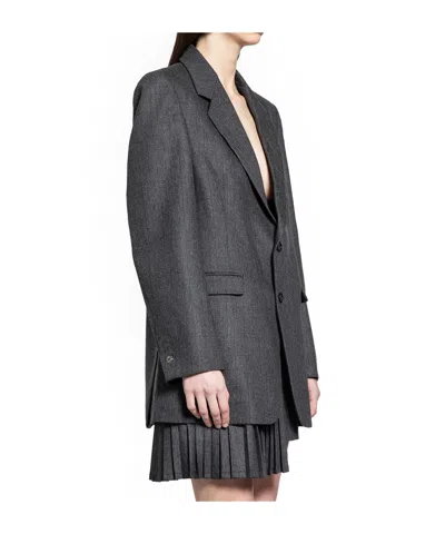 Coperni Single-breasted Long Sleeve Suit Jacket In Gray