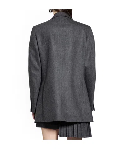 Coperni Single-breasted Long Sleeve Suit Jacket In Gray