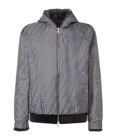 Fendi Black Mink Blouson In Black