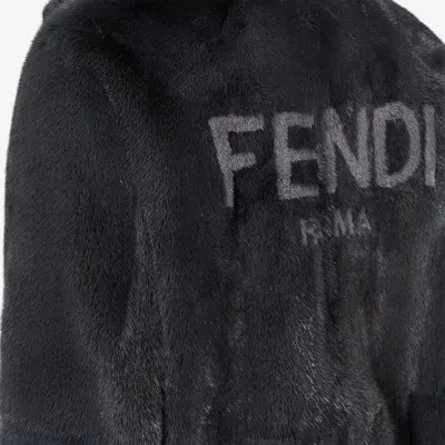 Fendi Black Mink Blouson In Black