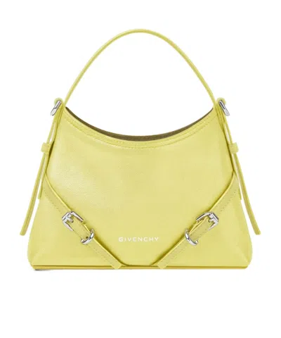 Givenchy Mini Voyou Shoulder Bag With Adjustable Strap In Yellow