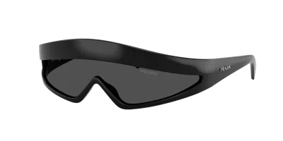 Prada Shield-frame Sunglasses In Black