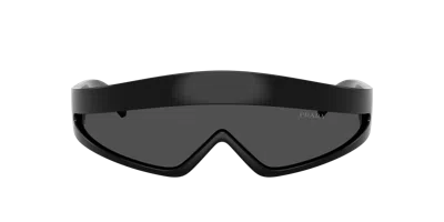 Prada Shield-frame Sunglasses In Black