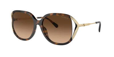 Coach Woman Sunglass Hc8396u Cr620 In Brown