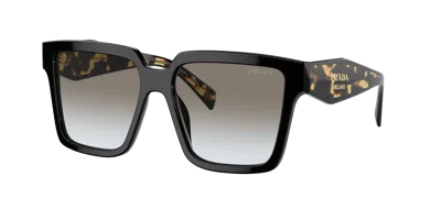Prada Grey Gradient Square Ladies Sunglasses Pr 24zs 1ab0a7 56 In Black