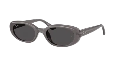 Ray Ban Oval-frame Sunglasses In Gray