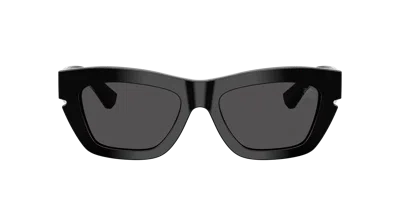 Burberry Eyewear Rectangular Frame Sunglasses In Black
