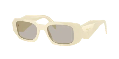 Prada Pr 17ws 21d5j2 49mm Womens Rectangle Sunglasses In Neutral