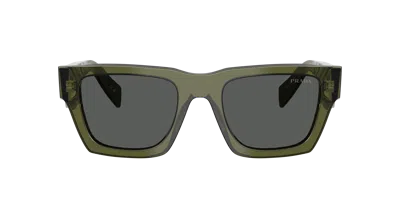 Prada Man Sunglass Pr A06s In Green