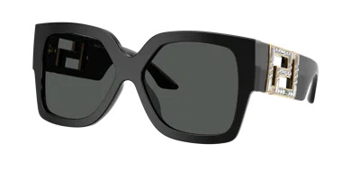 Versace Woman Sunglass Ve4402 In Black