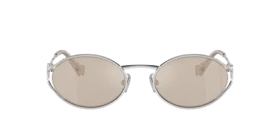 Miu Miu Woman Sunglass Mu 52ys In Gray