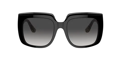 Dolce & Gabbana Square-frame Oversized Sunglasses In Schwarz