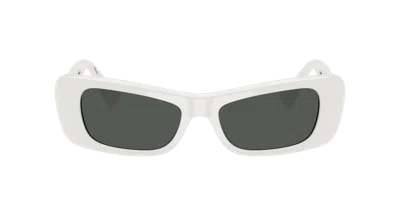 Versace Full Frame Sunglasses In White