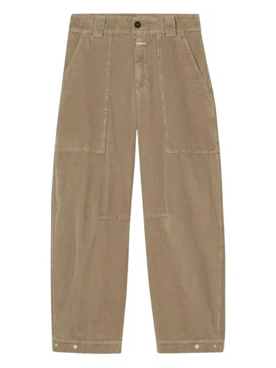 Closed Corduroy Utility Trousers In Brown
